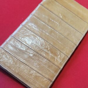 1960s EEL SKIN CHEQUE BOOK COVER